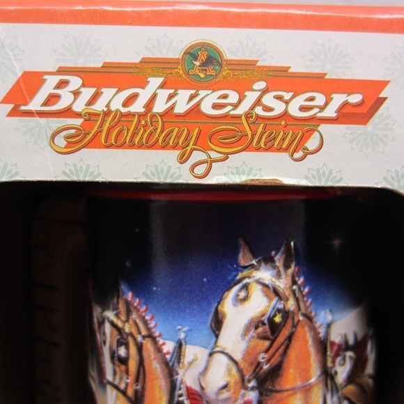 Vintage 1998 Budweiser Holiday Stein Grant’s Farm Holiday - Picture 10 of 16